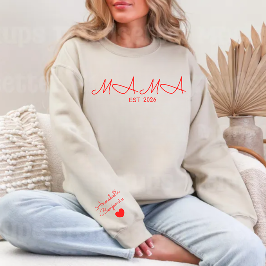 Personalized Mama-Grandma gift Sweatshirt